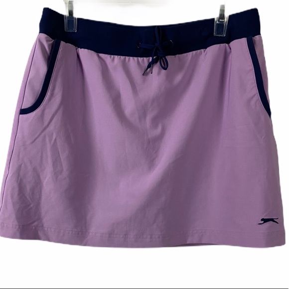 Slazenger Pants - SLAZENGER Purple Blue Tennis Running Short Skort